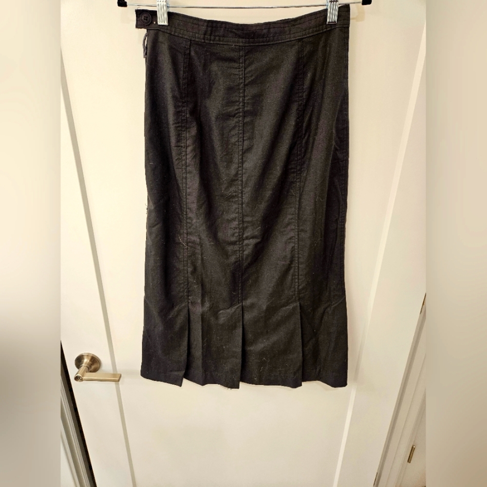 Vintage Cherokee Cotton Pencil Skirt - Black - Size 11